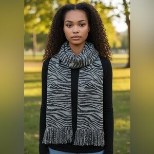 Animal Print Oblong Scarf
